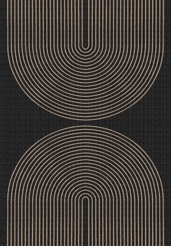 Kilian Modern Arch Stripe Rug