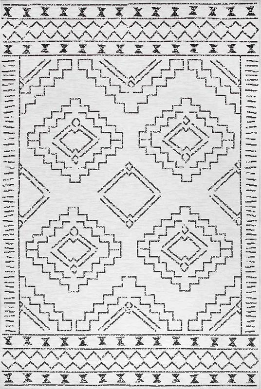 Kindred Leeroy White Washable Rug