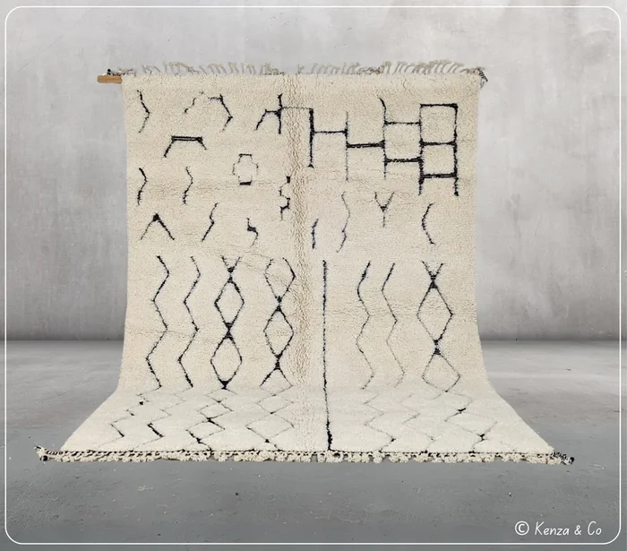 LARGE Beni Ouarain Rug, 305 x 204 cm || 10,01 x 6,69 feet, G-272