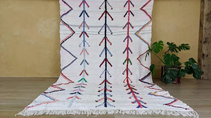 Large Boucherouite Rug, 290 x 180 cm || 9.51 x 5.91 feet