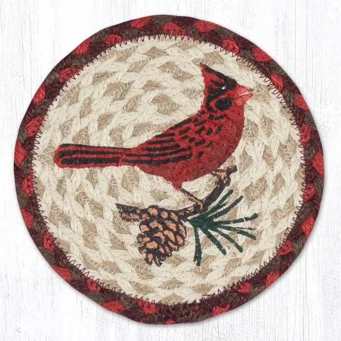 LC-417 Cardinal Pinecone 7″ Trivet