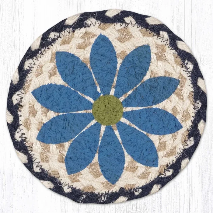 LC-830 Blue Graphic Flower 7″ Round