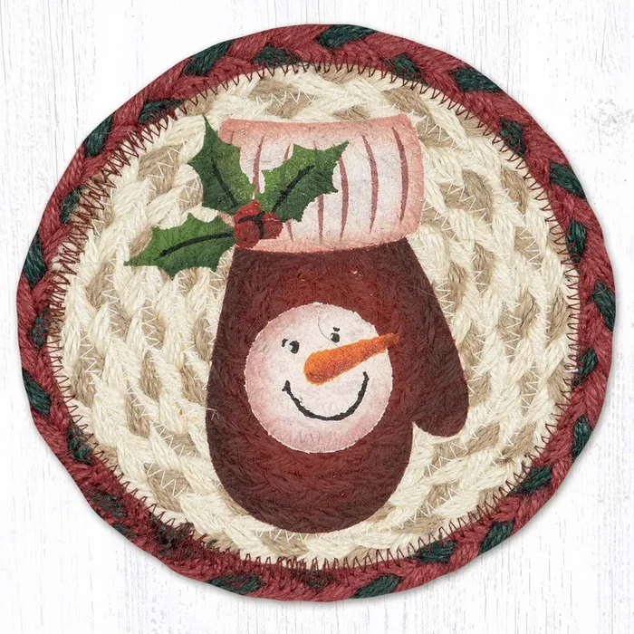 LC-875 Snowman Mitten 7″ Round