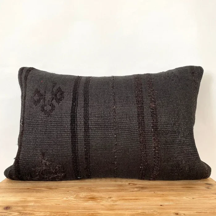 Lenora – Brown Hemp Pillow Cover