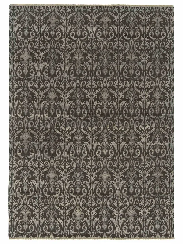 Limited KEMSEY KE-653 Cocoa Bean Traditional Knotted Rug