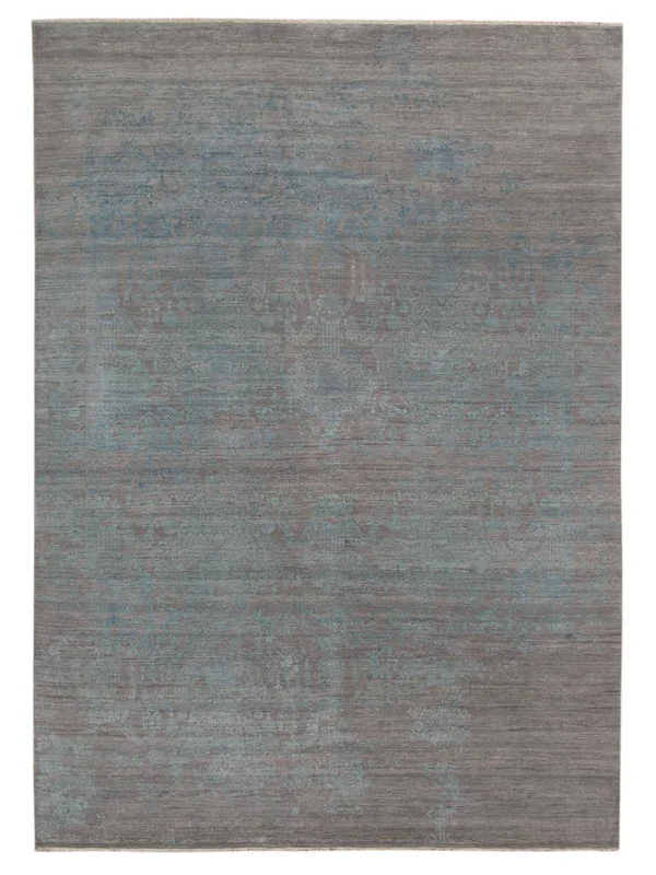 Limited PARKES PA-562 SILVER SAND Transitional Knotted Rug