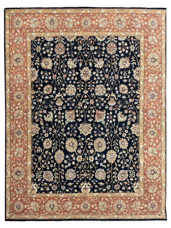 Limited Sophie PRT-18 Ebony Rustic Red Traditional Knotted Rugs