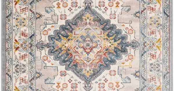 Livabliss Ankara AKR2300 Medium Gray Taupe Area Rug 5 ft. 2 in. X 7 ft. Rectangle