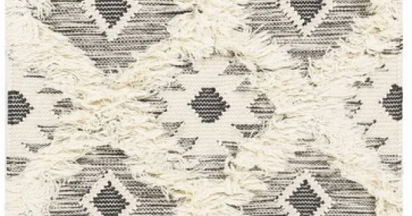 Livabliss Apache APA2305 Charcoal Cream Area Rug 6 ft. X 9 ft. Rectangle