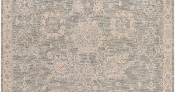 Livabliss Avant Garde AVT2305 Medium Gray Charcoal Area Rug 6 ft. 7 in. Round