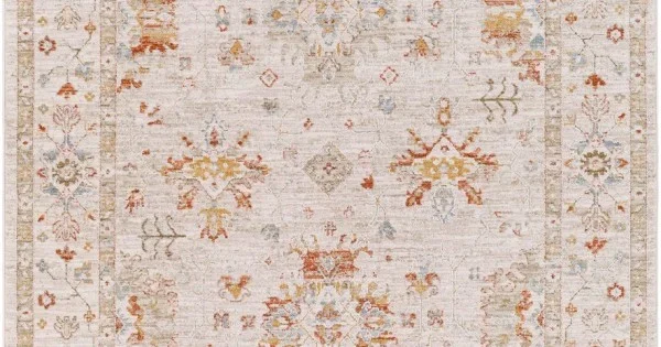 Livabliss Avant Garde AVT2311 Burnt Orange Olive Area Rug 7 ft. 10 in. Round