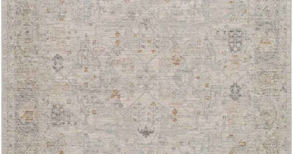 Livabliss Avant Garde AVT2348 Medium Gray Charcoal Area Rug 5 ft. 3 in. Round Round