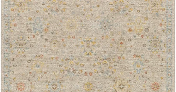 Livabliss Avant Garde AVT2377 Medium Gray Taupe Area Rug 6 ft. 7 in. Round Round