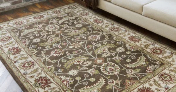 Livabliss Caesar CAE1003 Dark Brown Sage Area Rug 8 ft. X 10 ft. Oval