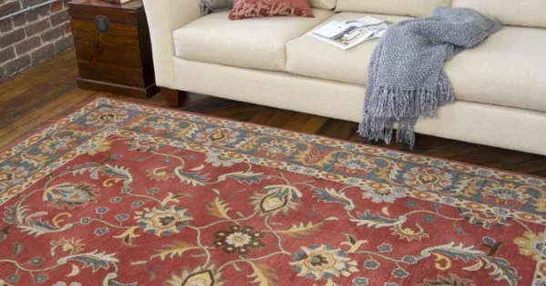 Livabliss Caesar CAE1007 Rust Charcoal Area Rug 8 ft. X 10 ft. Oval