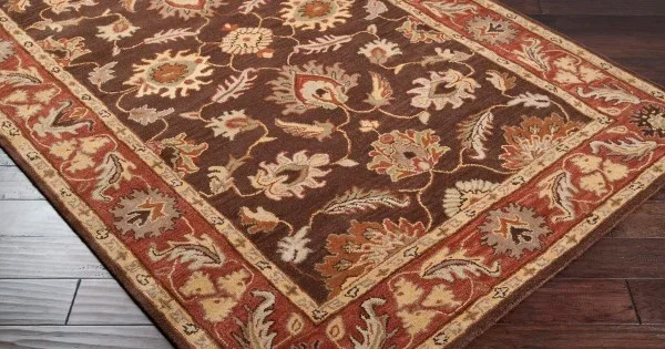 Livabliss Caesar CAE1036 Dark Brown Clay Area Rug 8 ft. X 10 ft. Oval