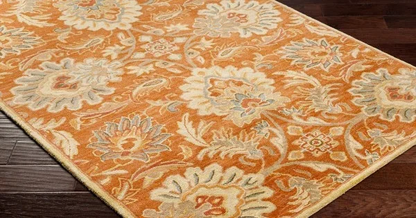 Livabliss Caesar CAE1112 Camel Burnt Orange Area Rug 8 ft. X 10 ft. Oval