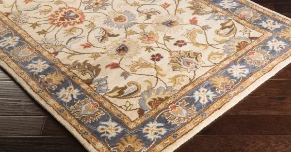 Livabliss Caesar CAE1125 Bright Yellow Denim Area Rug 8 ft. X 10 ft. Oval