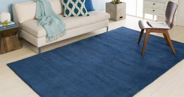 Livabliss Mystique M330 Dark Blue Area Rug 6 ft. X 9 ft. Rectangle