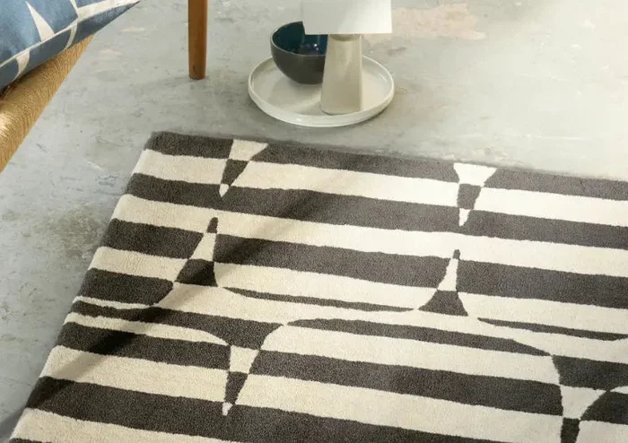 Lohko Stripe Charcoal 123105 Rug