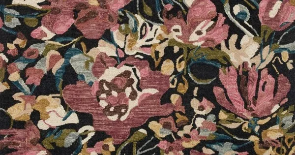 Loloi Belladonna Black / Berry BLM-01 2 ft. 3 in. X 3 ft. 9 in. Rectangle Rug