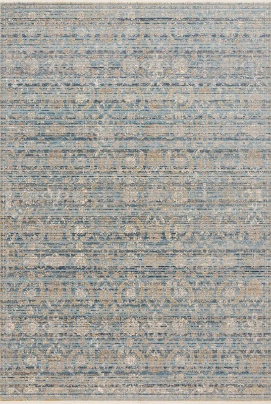 Loloi Claire CLE-03 Ocean Gold Traditional Power Loomed Rugs