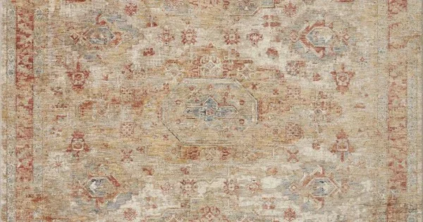 Loloi Gaia GAA-02 Gold / Taupe Area Rug 7 ft. 10 in. X 10 ft. 2 in. Rectangle