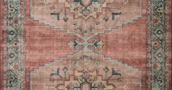 Loloi Heidi HEI-05 SPICE / AQUA Area Rug 8 ft. 6 in. X 11 ft. 6 in. Rectangle
