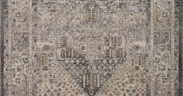 Loloi Lyra LYR-02 Denim / Pebble Area Rug 11 ft. 6 in. X 15 ft. 7 in. Rectangle