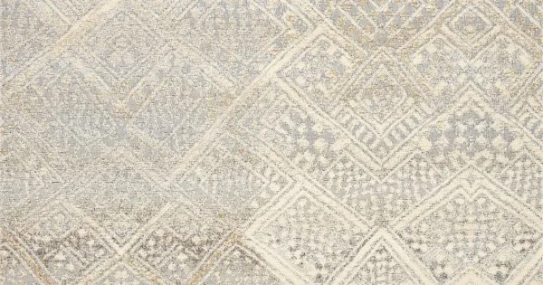 Loloi Mika MIK-02 IVORY / MEDITERRANEAN Area Rug 5 ft. 3 in. X 7 ft. 8 in. Rectangle