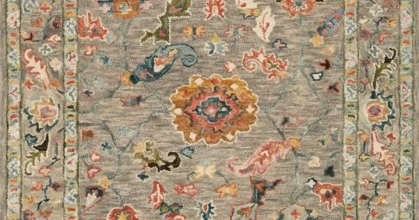 Loloi Padma PMA-01 GREY / MULTI Area Rug 2 ft. 6 in. X 9 ft. 9 in. Rectangle