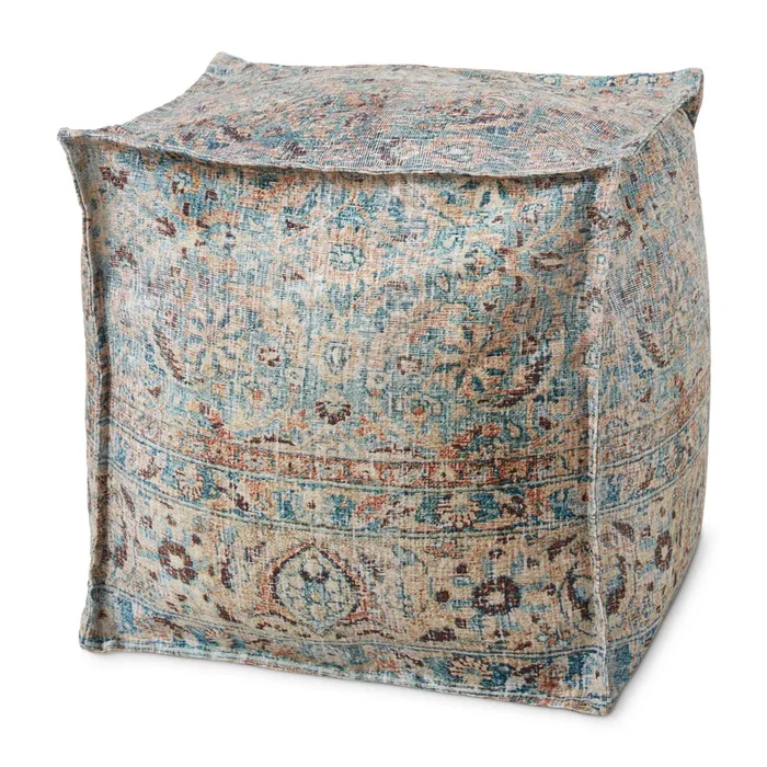 Loloi Poufs LPF0025 Machine Woven Traditional Pouf by Loloi