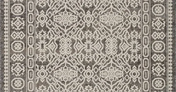 Loloi Rainier RAI-02 Pebble / Ivory Area Rug 9 ft. 2 in. X 12 ft. 2 in. Rectangle