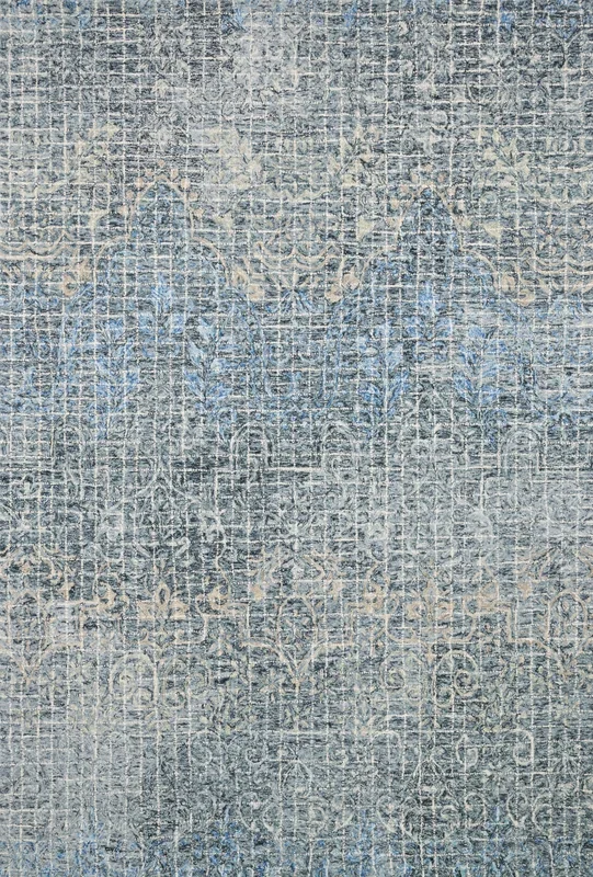 Loloi Tatum TW-04 Ink Blue Transitional Hooked Rug