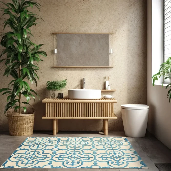 LoomBloom 3’x5′ Ivory Hand Tufted Modern Wool Oriental Area Rug