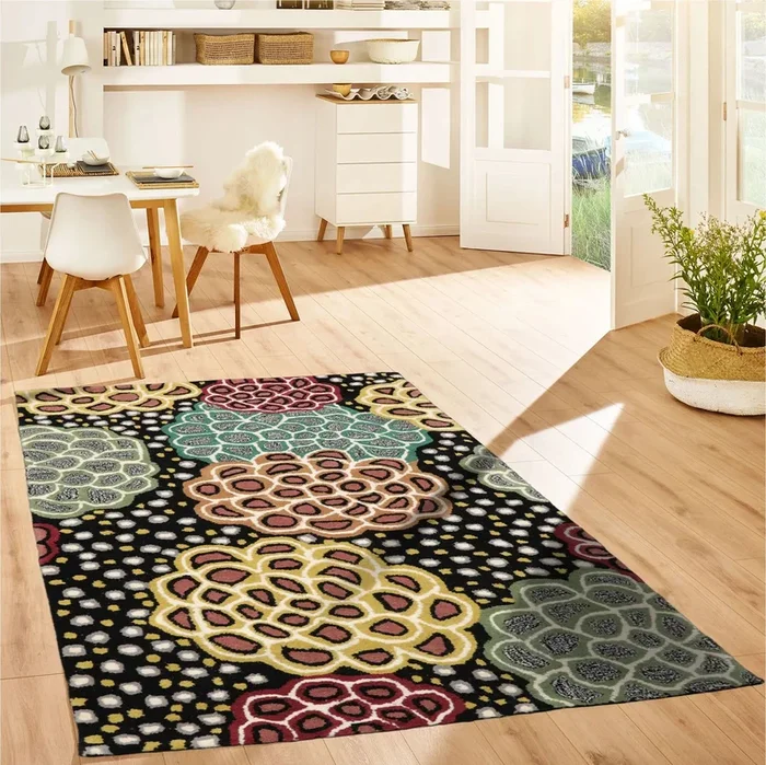 LoomBloom Multi Size Black Hand Tufted Transitional Floral Wool Oriental Area Rug