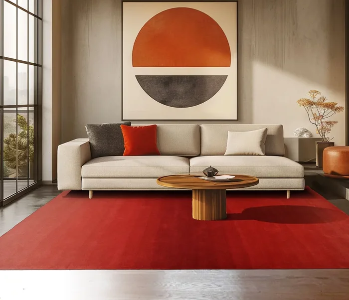 loomBloom Multi Size Coral Hand Tufted Wool Modern & Contemporary Ombre Designer Rug Oriental Area Rug