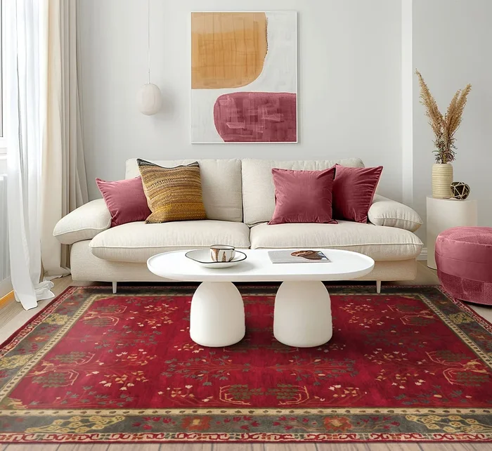 LoomBloom Multi Size Deep Magenta Hand Tufted Traditional Arts & Crafts Wool Oriental Area Rug