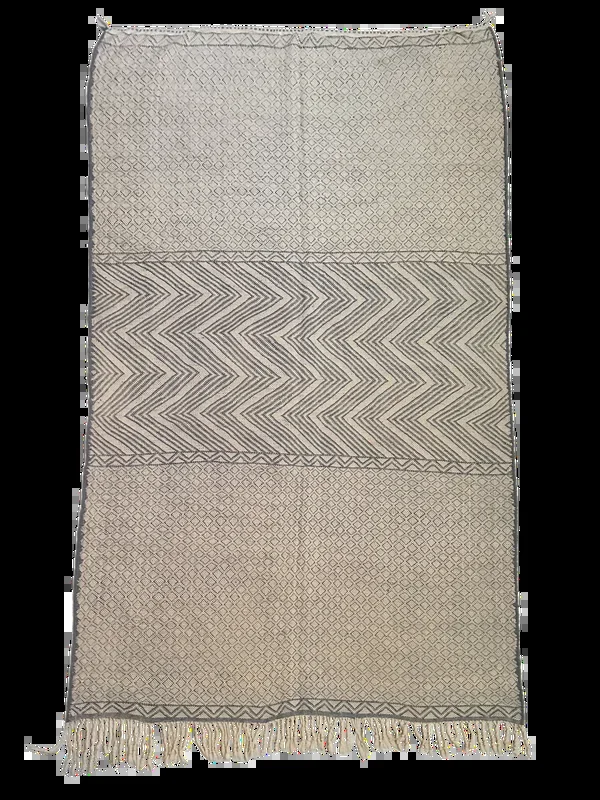 M’rirt’s Symbolic Vintage Flatweave – Slate Blue