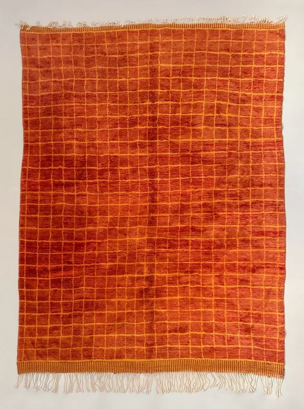 M’rirt Blood Orange Grid Hand-Knot