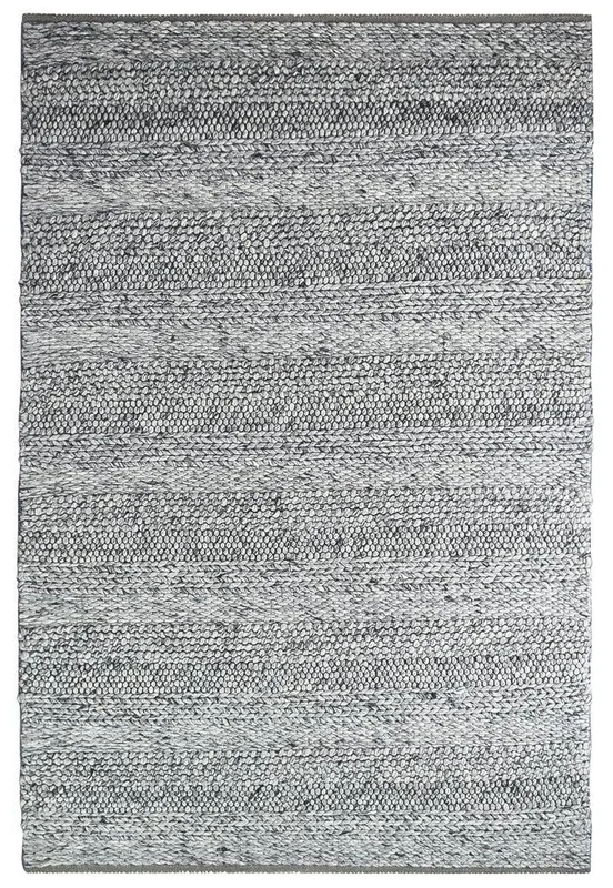 Malanda Grey Pure quality Wool Rug
