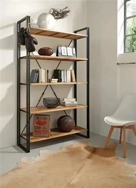 Mango and Iron Tall Bookshelf
