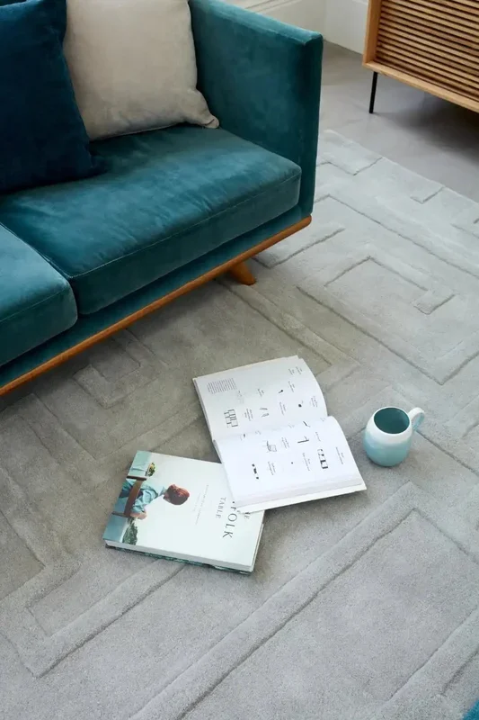 Maze Asiatic Silver Rug