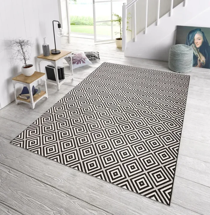 Meadow HH 102470 Karo Black Rug