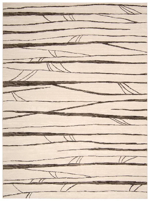Michael Amini Glistening Nights MA512 Ivory Contemporary Power-loomed Rug