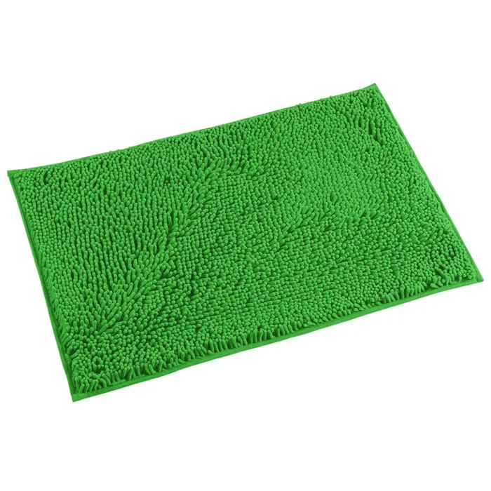 Microfiber Bathroom Rectangle Rug, 20×30 Inch, Green