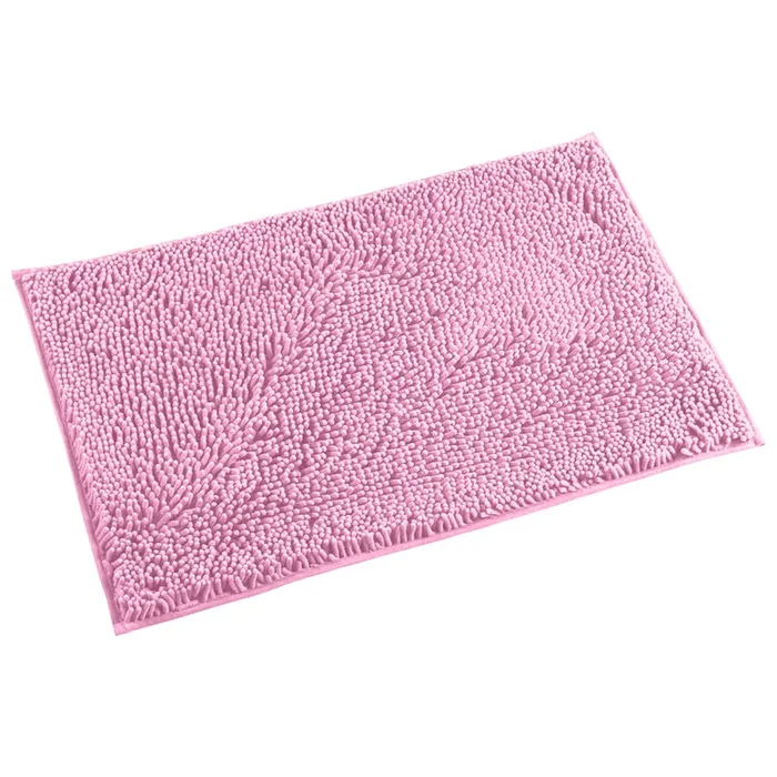Microfiber Bathroom Rectangle Rug, 20×30 Inch, Pink