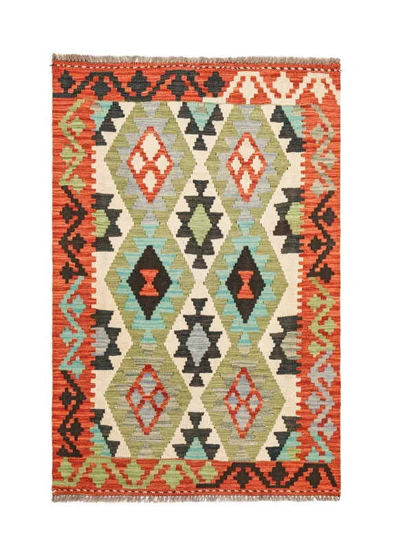 Modern Afghan Anatolian Kilim 5′ x 3’4″