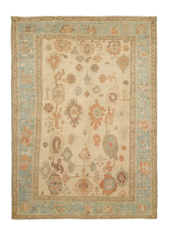 Modern Afghan Oushak Rug 8’6″ x 6′