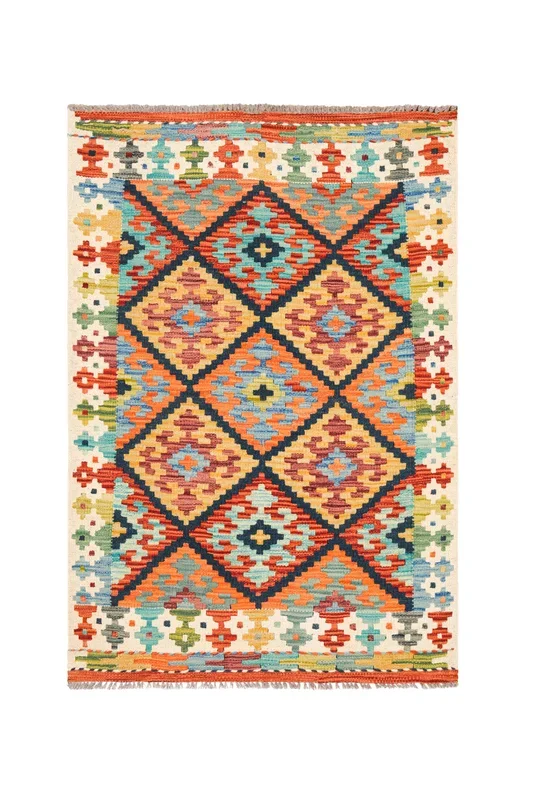 Modern Afghan Shirvan Kilim 4’2″ x 3′